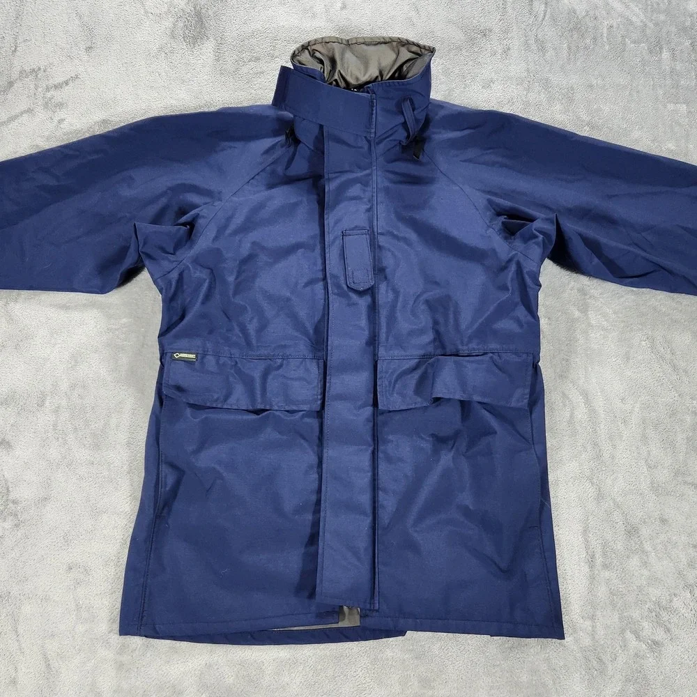 Propper Parka Mens Small Blue‎ Gore-Tex Foul Weather II Hooded Coat Military